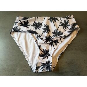 black white BEACHSISSI lined swimsuit bikini bottom size XL